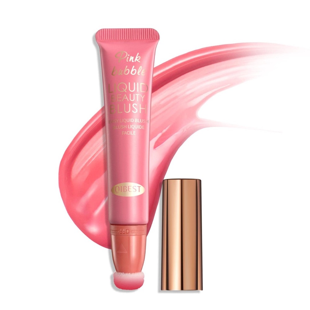 Liquid Blush Stick Soft Cushion Applicator For Natural Cheeks Tint Matte Finish